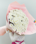 Фото Букет гигант из белых хризантем - 2